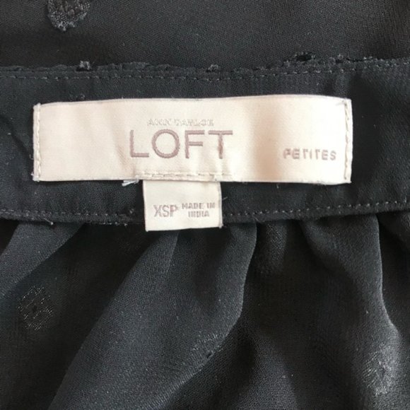 LOFT Sheer Tiefront Polka Dot Blouse - Picture 2 of 9